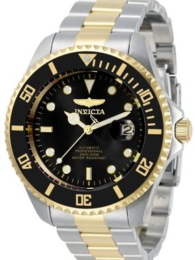 Invicta Two-Tone Gold and Black Automatic Dive Watch